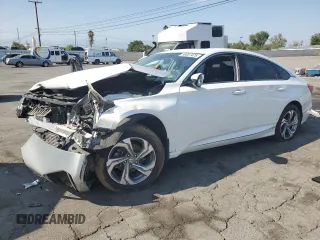 2018 Honda Accord EX z VIN 1HGCV1F49JA118513, wystawiony jako Copart lot #58857475 z przebiegiem 120 005 mil mil oraz Szkoda całkowita • Salvage title. Historia ofert i sprzedaży dostępna na DreamBid. Obrazek 1.