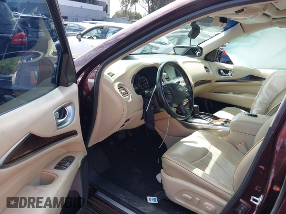 2015 Infiniti QX60 with VIN 5N1AL0MM3FC502870, listed as a IAAI auction lot 41734954 with 117,455 mi miles. Bid and sale history available at carsss.com. Image 18.