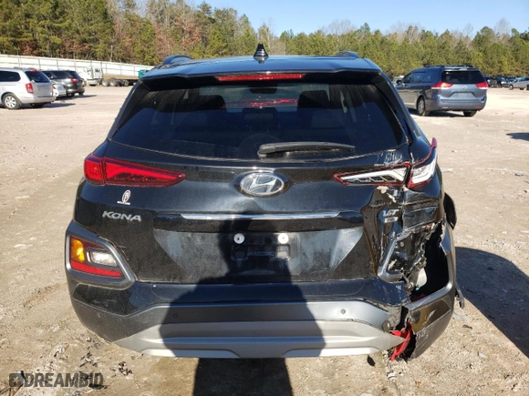 2021 Hyundai Kona Ultimate with VIN KM8K5CA50MU728806, listed as a Copart auction lot 86203574 with 40,654 mi miles and Salvage Title. Bid and sale history available at carsss.com. Image 6.