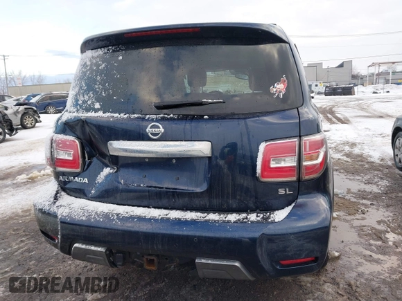 2020 Nissan Armada SL with VIN JN8AY2NC5LX519119, listed as a IAAI auction lot 41447880 with 100,862 mi miles. Bid and sale history available at carsss.com. Image 16.