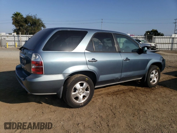 2005 Acura MDX with VIN 2HNYD18285H549901, listed as a Copart auction lot 75368154 with 163,866 mi miles and Salvage Title. Bid and sale history available at carsss.com. Image 3.