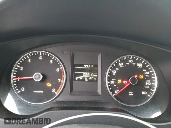 2013 Volkswagen Jetta Sedan SE with VIN 3VWDP7AJXDM418532, listed as a Copart auction lot 44253915 with 103,310 mi miles and Salvage Title. Bid and sale history available at carsss.com. Image 9.