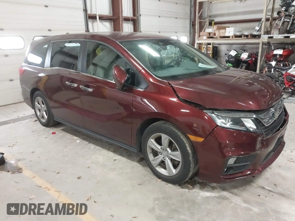 2020 Honda Odyssey EX with VIN 5FNRL6H50LB028372, listed as a IAAI auction lot 40763598 with 38,512 mi miles and . Bid and sale history available at DreamBid. Image 1.
