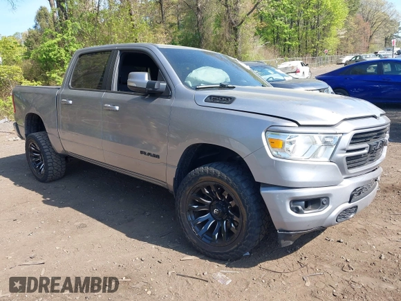 2019 Ram 1500 Big Horn z VIN 1C6SRFFT6KN733556, wystawiony jako IAAI lot #42151868 z przebiegiem 54 222 mil mil oraz . Historia ofert i sprzedaży dostępna na DreamBid. Obrazek 1.