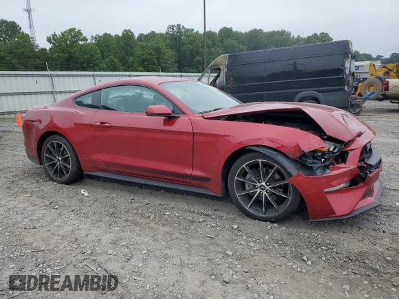 2020 Ford Mustang EcoBoost with VIN 1FA6P8TH5L5129757, listed as a Copart auction lot 62587375 with 35,272 mi miles and Salvage title. Bid and sale history available at DreamBid. Image 4.