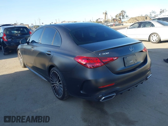 2024 Mercedes-Benz C 300 with VIN W1KAF4GB9RR172009, listed as a IAAI auction lot 41943081 with 17,936 mi miles and . Bid and sale history available at DreamBid. Image 3.