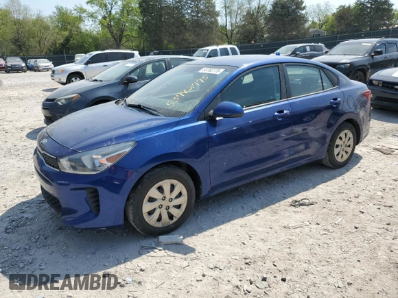 2018 Kia Rio S with VIN 3KPA24AB2JE053491, listed as a Copart auction lot 53782775 with 106,860 mi miles and Clean Title. Bid and sale history available at carsss.com. Image 1.