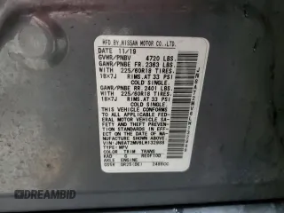 2020 Nissan Rogue SV z VIN JN8AT2MV6LW132988, wystawiony jako Copart lot #57816715 z przebiegiem 92 728 mil mil oraz Szkoda całkowita • Salvage title. Historia ofert i sprzedaży dostępna na DreamBid. Obrazek 13.