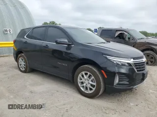 2023 Chevrolet Equinox LT with VIN 3GNAXTEG2PL106512, listed as a Copart auction lot 57311135 with 17,464 mi miles and Salvage title. Bid and sale history available at DreamBid. Image 4.