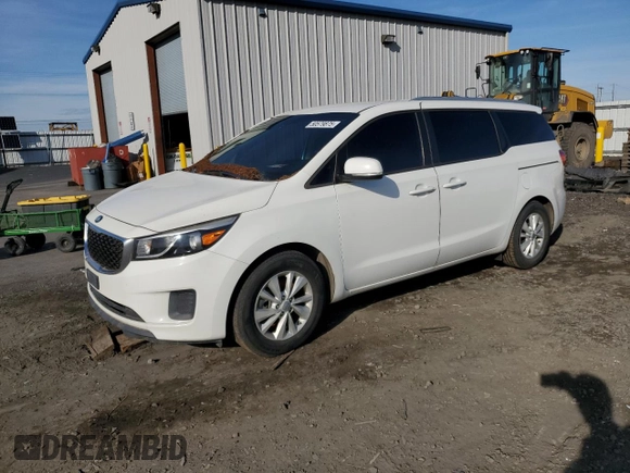 2016 Kia Sedona LX with VIN KNDMB5C15G6168382, listed as a Copart auction lot 50579875 with 103,151 mi miles and Clean Title. Bid and sale history available at carsss.com. Image 1.