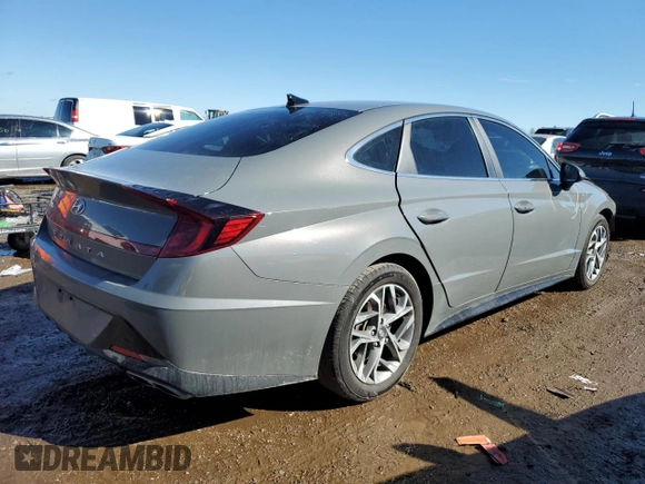 2023 Hyundai Sonata SEL with VIN KMHL64JA0PA290220, listed as a Copart auction lot 46497405 with 23,799 mi miles and Salvage Title. Bid and sale history available at DreamBid. Image 3.