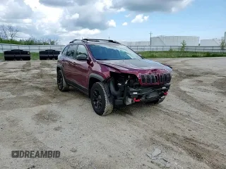 2019 Jeep Cherokee Trailhawk Elite with VIN 1C4PJMBX8KD229146, listed as a Copart auction lot 58832605 with 61,804 mi miles and Non repairable. Bid and sale history available at DreamBid. Image 14.