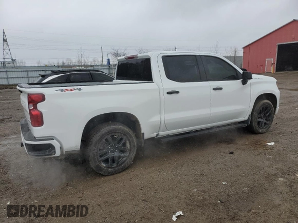 2024 Chevrolet Silverado 1500 Custom with VIN 1GCPDBEK0RZ388333, listed as a Copart auction lot 83615434 with 1,898 mi miles and Non Repairable. Bid and sale history available at DreamBid. Image 3.