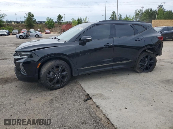 2020 Chevrolet Blazer RS z VIN 3GNKBERS4LS697598, wystawiony jako Copart lot #55914245 z przebiegiem 65 578 mil mil oraz Szkoda całkowita • Salvage title. Historia ofert i sprzedaży dostępna na DreamBid. Obrazek 1.