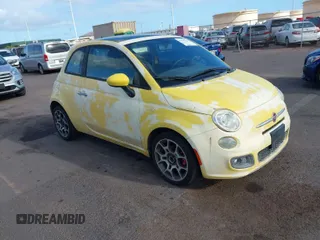 2012 FIAT 500 Sport z VIN 3C3CFFBR7CT103941, wystawiony jako IAAI lot #41699564 z przebiegiem 165 193 mil mil oraz . Historia ofert i sprzedaży dostępna na DreamBid. Obrazek 1.