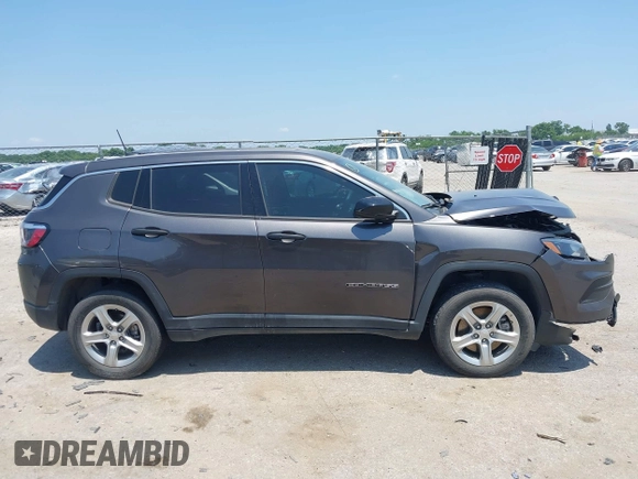 2023 Jeep Compass Sport with VIN 3C4NJDAN3PT515463, listed as a IAAI auction lot 42279905 with 15,339 mi miles and . Bid and sale history available at DreamBid. Image 13.
