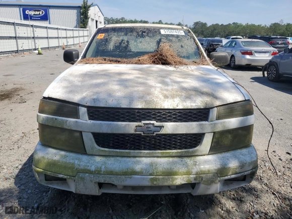 2006 Chevrolet Colorado LS with VIN 1GCCS198768326068, listed as a Copart auction lot 51597435 with 143,657 mi miles and Clean Title. Bid and sale history available at carsss.com. Image 5.