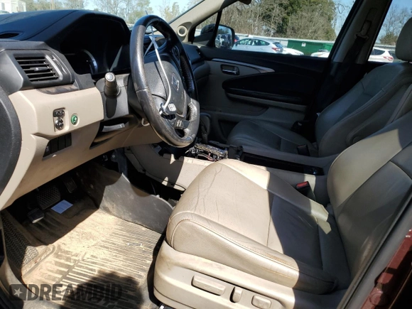 2017 Honda Pilot EX-L with VIN 5FNYF5H52HB038390, listed as a Copart auction lot 47859485 with Not Provided miles and Clean Title. Bid and sale history available at carsss.com. Image 7.