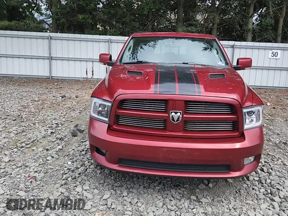 2012 Ram 1500 Sport with VIN 1C6RD7HT5CS276483, listed as a Copart auction lot 65822575 with 138,137 mi miles and Salvage title. Bid and sale history available at DreamBid. Image 13.