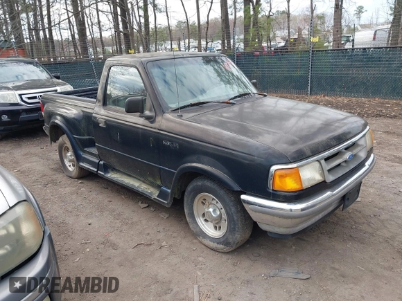 1997 Ford Ranger XLT with VIN 1FTCR10A8VPA39158, listed as a IAAI auction lot 41909857 with 190,404 mi miles. Bid and sale history available at carsss.com. Image 1.