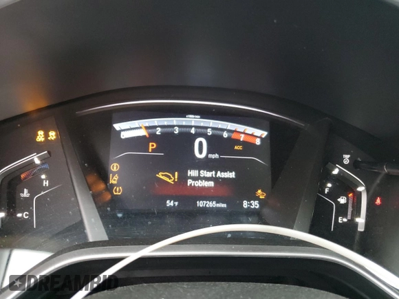 2019 Honda CR-V EX with VIN 7FARW1H50KE019796, listed as a Copart auction lot 43507845 with 107,265 mi miles and Salvage Title. Bid and sale history available at carsss.com. Image 9.