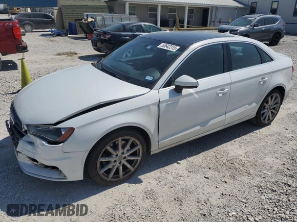2015 Audi A3 1.8T Premium with VIN WAUACGFF8F1024014, listed as a Copart auction lot 50642315 with 95,825 mi miles and Salvage Title. Bid and sale history available at carsss.com. Image 1.