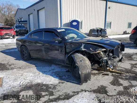 2013 Dodge Charger Police with VIN 2C3CDXAT9DH721216, listed as a Copart auction lot 42130515 with 128,473 mi miles and Salvage Title. Bid and sale history available at carsss.com. Image 4.