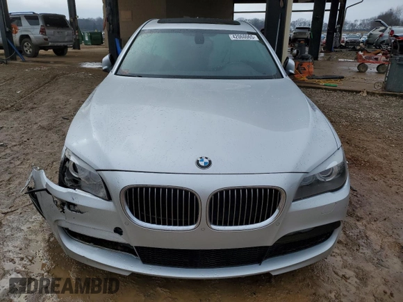 2012 BMW 7 Series 740Li with VIN WBAKB4C50CC576043, listed as a Copart auction lot 42060065 with 142,017 mi miles and Salvage Title. Bid and sale history available at carsss.com. Image 5.