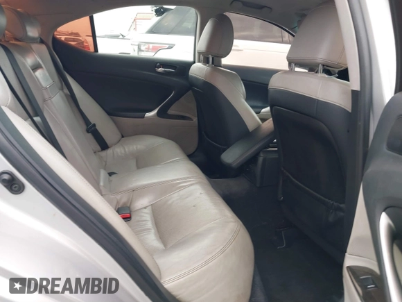 2012 Lexus IS 250 with VIN JTHCF5C22C5055027, listed as a IAAI auction lot 41465580 with 167,686 mi miles and . Bid and sale history available at DreamBid. Image 8.