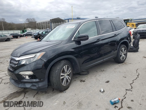 2017 Honda Pilot EX-L with VIN 5FNYF6H5XHB049465, listed as a Copart auction lot 49375195 with 59,802 mi miles and Salvage Title. Bid and sale history available at DreamBid. Image 1.