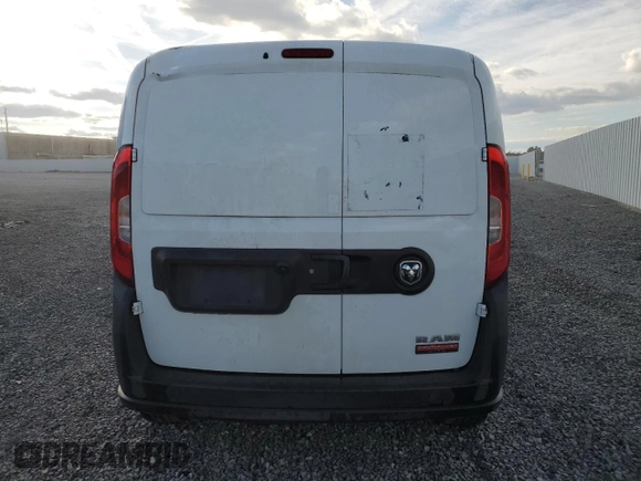 2017 Ram ProMaster City Cargo Tradesman with VIN ZFBERFAB8H6E48337, listed as a Copart auction lot 74839074 with 123,702 mi miles and Clean Title. Bid and sale history available at DreamBid. Image 6.