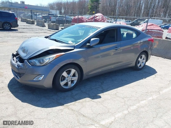 2013 Hyundai Elantra GLS PZEV with VIN 5NPDH4AE2DH428236, listed as a IAAI auction lot 42049399 with 96,674 mi miles. Bid and sale history available at carsss.com. Image 2.