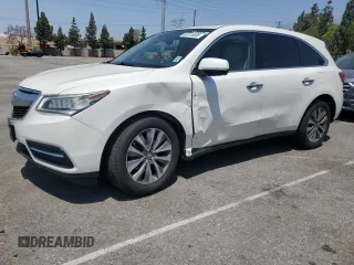 2016 Acura MDX Technology with VIN 5FRYD4H69GB025299, listed as a Copart auction lot 62375685 with 80,891 mi miles and Salvage title. Bid and sale history available at DreamBid. Image 1.