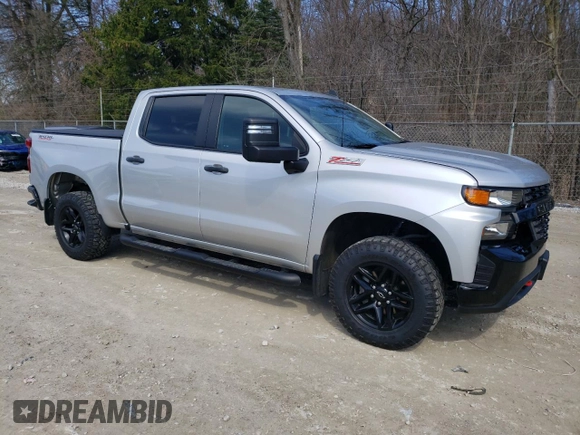 2021 Chevrolet Silverado 1500 Custom Trail Boss with VIN 3GCPYCEF8MG127960, listed as a Copart auction lot 49703345 with 30,157 mi miles and Salvage Title. Bid and sale history available at DreamBid. Image 4.