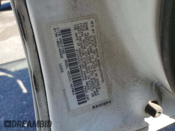 1991 Toyota Camry z VIN 4T1VV22E9MU060249, wystawiony jako Copart lot #51387785 z przebiegiem 153 405 mil mil oraz Czysty tytuł • Clean title. Historia ofert i sprzedaży dostępna na DreamBid. Obrazek 12.