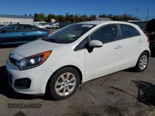 2014 Kia Rio EX with VIN KNADN5A38E6375578, listed as a Copart auction lot 76340414 with 121,219 mi miles and Clean Title. Bid and sale history available at carsss.com. Image 1.
