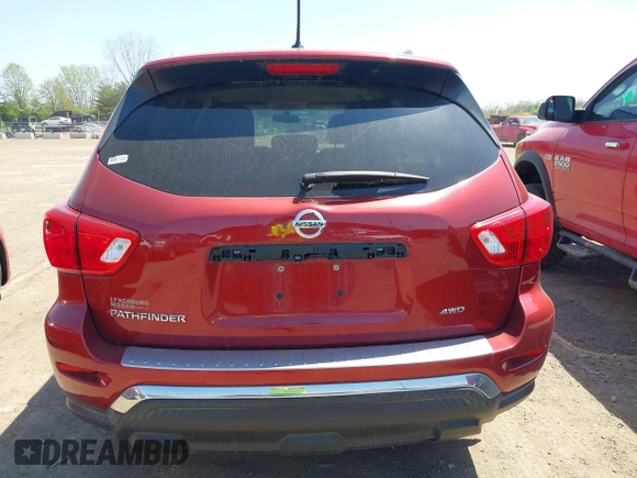 2017 Nissan Pathfinder SL with VIN 5N1DR2MM2HC639034, listed as a IAAI auction lot 42099685 with 90,935 mi miles. Bid and sale history available at carsss.com. Image 16.