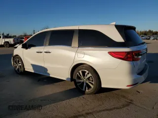 2021 Honda Odyssey Touring with VIN 5FNRL6H80MB004469, listed as a Copart auction lot 87837905 with 54,472 mi miles and Non Repairable. Bid and sale history available at carsss.com. Image 2.