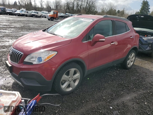 2016 Buick Encore with VIN KL4CJASB3GB734459, listed as a Copart auction lot 46485095 with 116,043 mi miles and Salvage Title. Bid and sale history available at carsss.com. Image 1.
