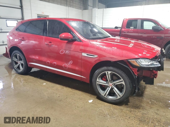 2017 Jaguar F-Pace S with VIN SADCM2BV2HA086296, listed as a Copart auction lot 49041805 with 87,303 mi miles and Salvage Title. Bid and sale history available at DreamBid. Image 4.