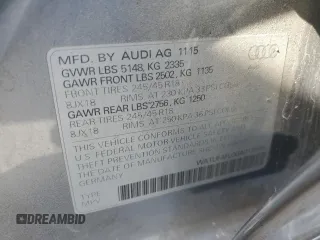2016 Audi allroad Premium Plus with VIN WA1UFAFL0GA013899, listed as a Copart auction lot 45997495 with 61,004 mi miles and Salvage Title. Bid and sale history available at carsss.com. Image 14.