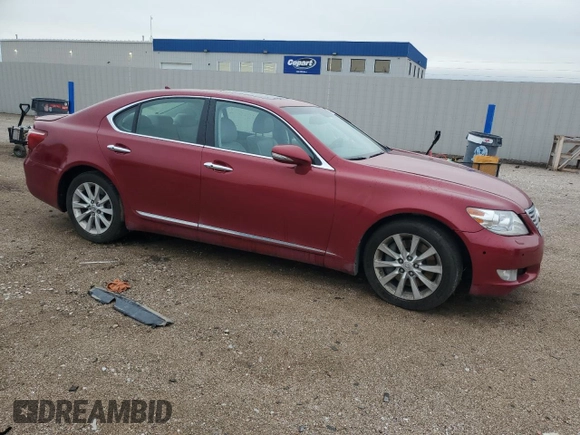 2011 Lexus LS 460 with VIN JTHCL5EF6B5012415, listed as a Copart auction lot 57467955 with Not provided miles and Salvage title. Bid and sale history available at DreamBid. Image 4.
