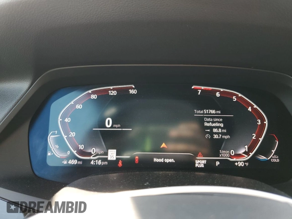 2020 BMW X5 xDrive40i with VIN 5UXCR6C00LLL66950, listed as a Copart auction lot 54584945 with 51,766 mi miles and Salvage Title. Bid and sale history available at DreamBid. Image 9.