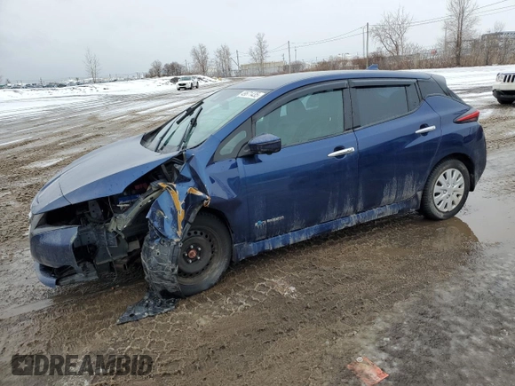 2018 Nissan LEAF S with VIN 1N4AZ1CP4JC305063, listed as a Copart auction lot 49671435 with 128,514 mi miles and Salvage Title. Bid and sale history available at DreamBid. Image 1.