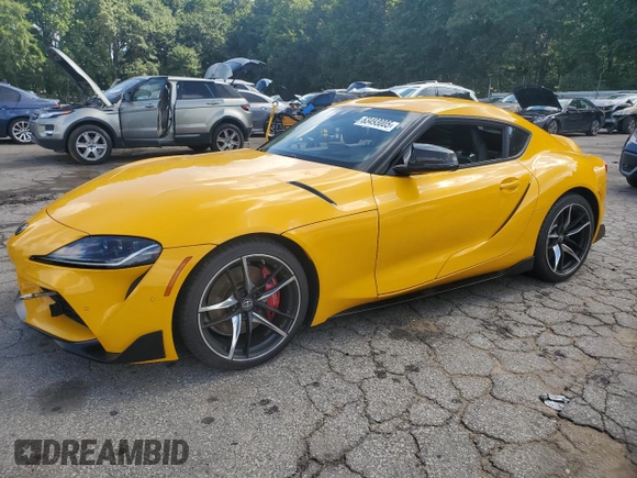 2021 Toyota Supra 3.0 with VIN WZ1DB0C07MW042452, listed as a Copart auction lot 63493005 with Not provided miles and Clean title. Bid and sale history available at DreamBid. Image 1.