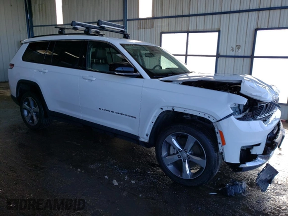 2022 Jeep Grand Cherokee Limited with VIN 1C4RJKBG2N8520588, listed as a Copart auction lot 42197085 with 21,065 mi miles and Clean title. Bid and sale history available at DreamBid. Image 4.
