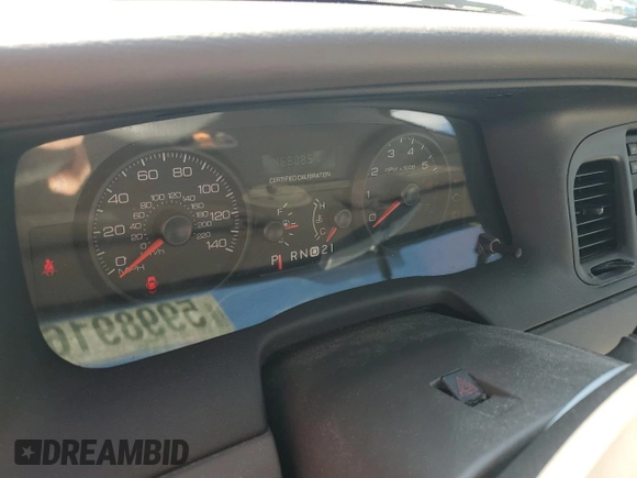 2008 Ford Police Interceptor с VIN 2FAFP71V78X130711, выставлен на аукционе Copart как лот 59989165 с пробегом 46 808 миль миль и Списание • Salvage title. История ставок и продаж доступна на DreamBid. Изображение 9.