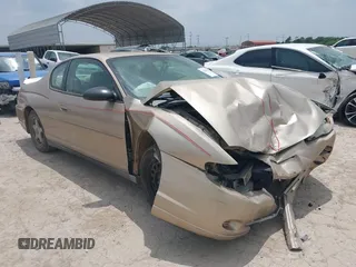 2004 Chevrolet Monte Carlo LS with VIN 2G1WW12E149223319, listed as a IAAI auction lot 42167470 with 187,825 mi miles and . Bid and sale history available at DreamBid. Image 1.