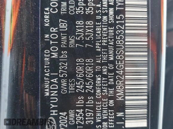 2025 Hyundai Palisade SEL z VIN KM8R24GE8SU853215, wystawiony jako Copart lot #53134945 z przebiegiem 11 357 mil mil oraz Szkoda całkowita • Salvage title. Historia ofert i sprzedaży dostępna na DreamBid. Obrazek 13.