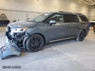 2023 Kia Carnival SX Prestige with VIN KNDNE5H37P6208502, listed as a Copart auction lot 74029204 with 14,183 mi miles and Salvage Title. Bid and sale history available at carsss.com. Image 1.